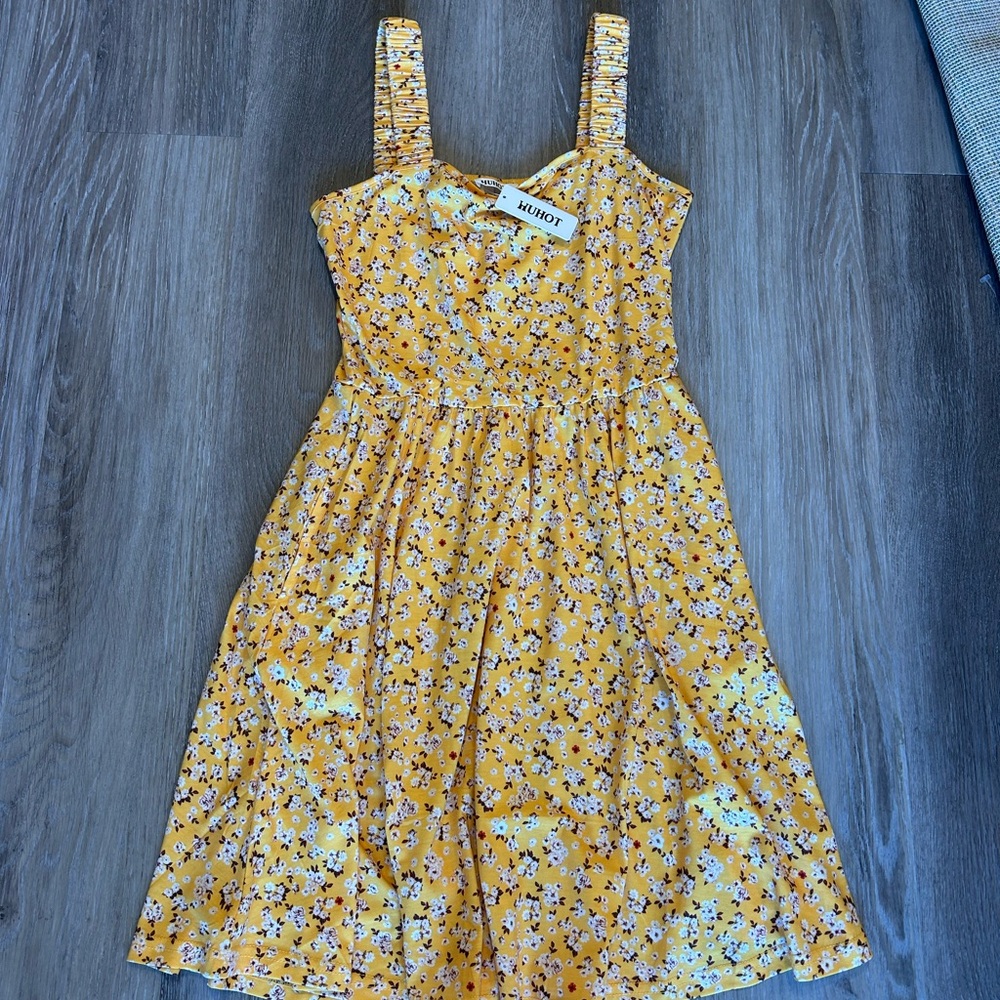 Yellow Floral Dress